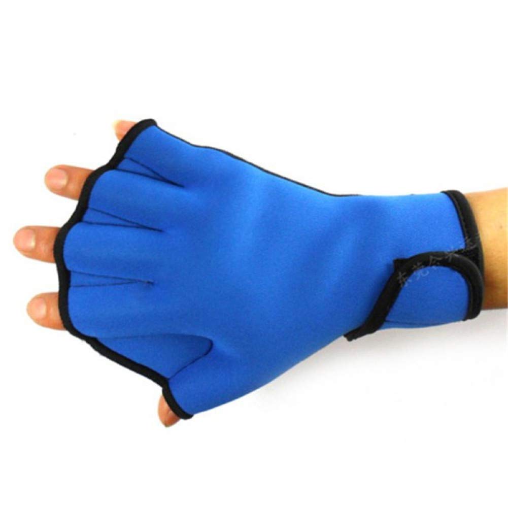 Byfri Swim Gloves For Quick Fast Paddle Surfing Swimming Aerobics Jogger, Sports Training Fingerless Webbed Gloves