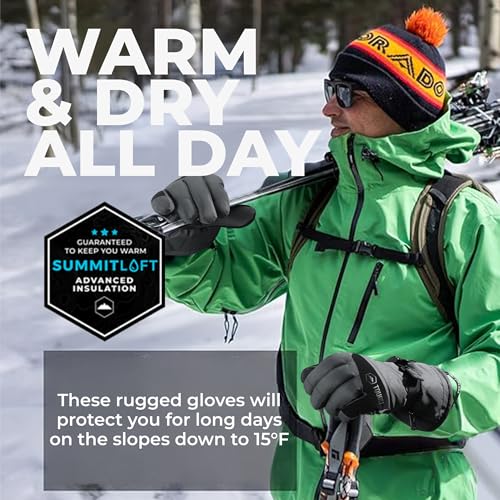 Tough Outdoors Winter Gloves Men Women - Warm Waterproof Gloves Women Men - Mens Womens Glove for Cold Weather by Tough Outdoors - Image 2
