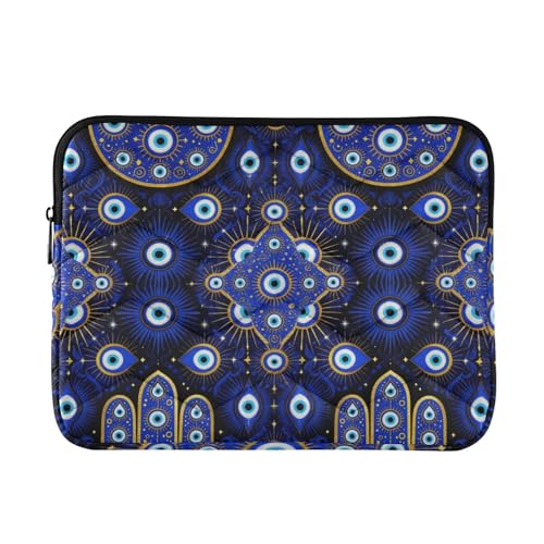Funda para portátil azul de 15-16 pulgadas en poliéster miniatura 1