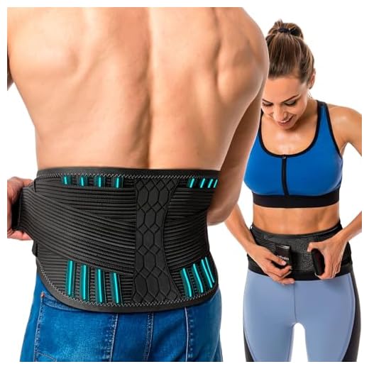 NativoDex Faja Lumbar Hombre y Mujer - Soporte Especial Lumbar y Espalda Baja - Cinturón Soporte Lumbar con Doble Ajuste (L)