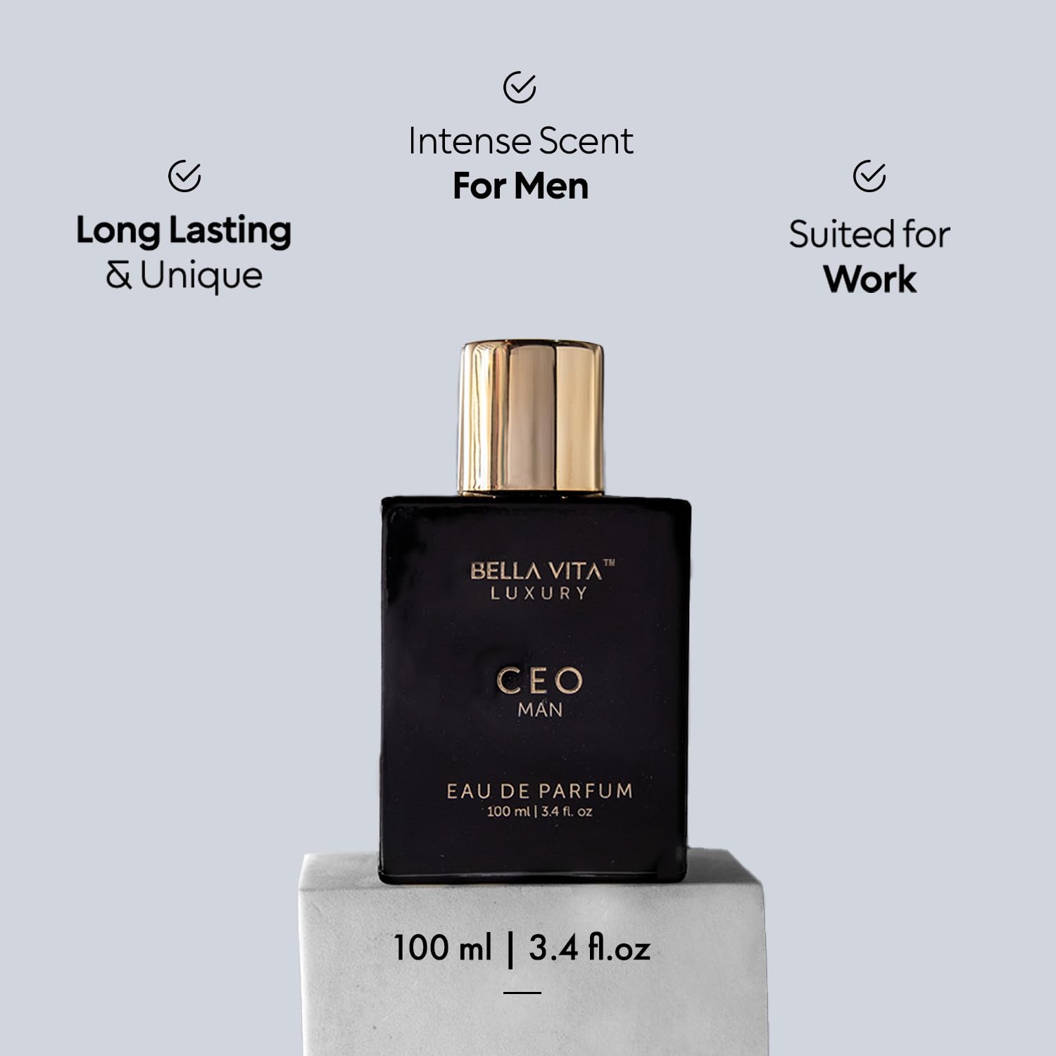 BellaVita Luxury CEO Man & Mens Gift Set Perfume Cologne for Men Combo| Long-Lasting Men's Cologne with Lemon, Lavender, Tonka & Agarwood Perfume for Men