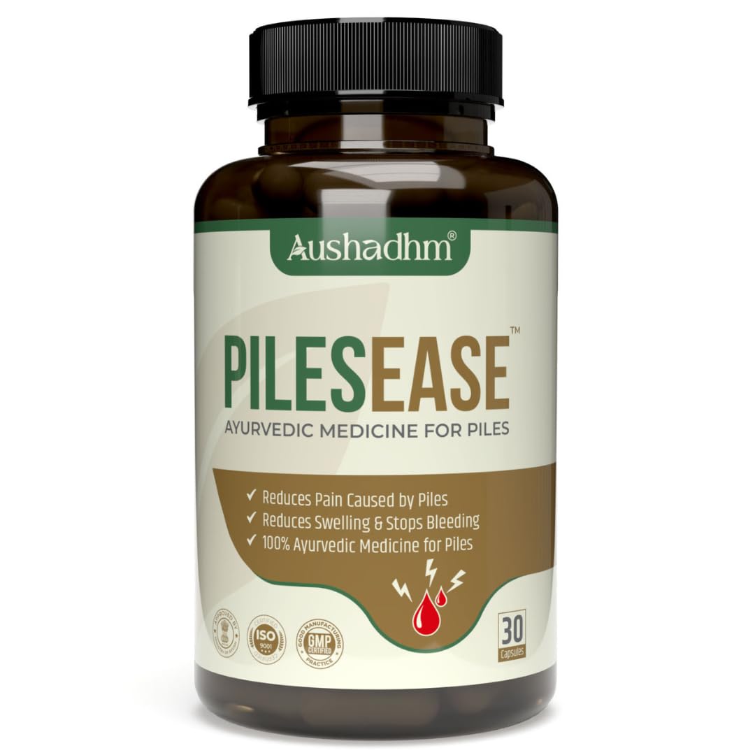 Aushadhm Pilesease Capsules, Comprehensive Solution for Hemorrhoids and Fissures, GMP Approved, 30 Capsules (Pack of 1) (B0D8J4VG6G) Amazon Price History, Amazon Price Tracker