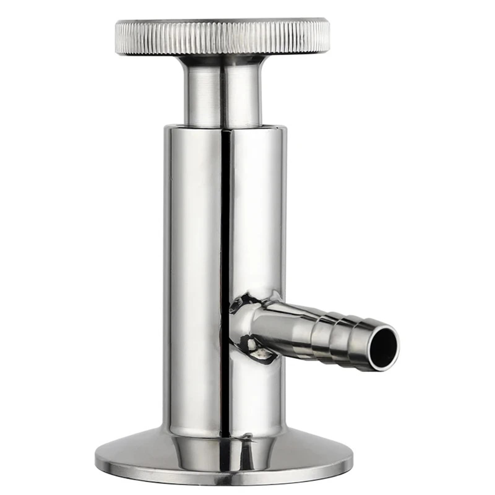 Sample Valve, 1.5'' Tri Clamp Sanitary Sampling Ferrule OD 50mm & 10mm Hose Barb Clover Pipe Fitting Homebrew Hardware
