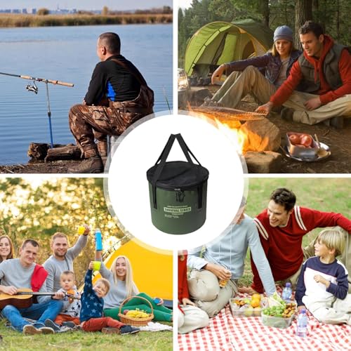 Seau pliant de stockage camping pour ne plus manquer d'eau
