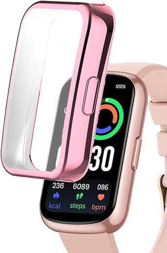 Watch Cases compatible with AKUMAKA CS5 1.47 Fitness Tracker Smart Watch, TPU Case with Screen Protector, Protecting Watch Body & Screen