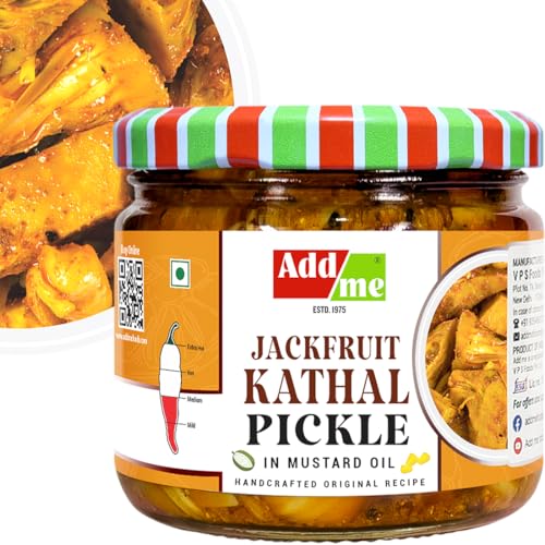 Add me Add Me Homemade Jackfruit Pickle 300g, Kathal ka achar Tasty Pickle Glass Jar