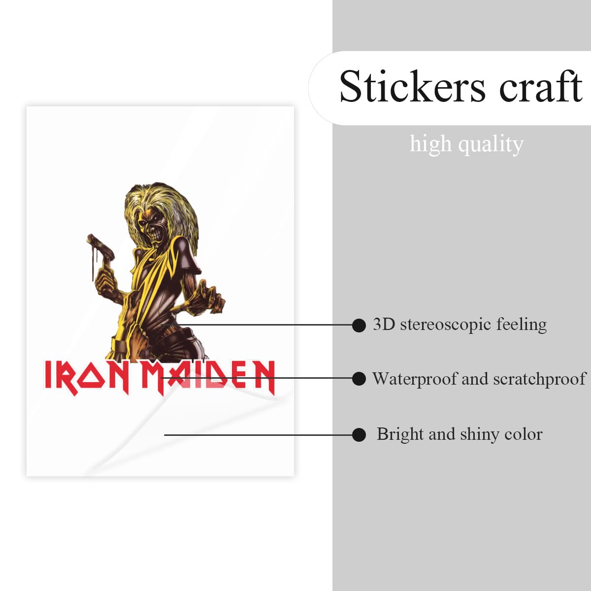 Amazon.co.jp: IRON MAIDEN アイアンメイデン クリスタルステッカー