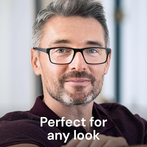 Image of IBOANN Reading Glasses for Men Readers Mens Stylish Blue Light Blocking Computer Eyeglasses