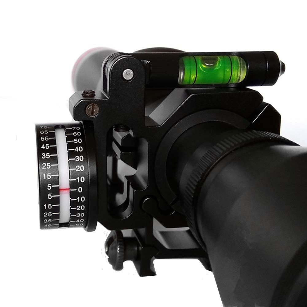 HWZ Angle Degree Indicator with Bubble Level Spirit, Fits 25.4mm and 30mm