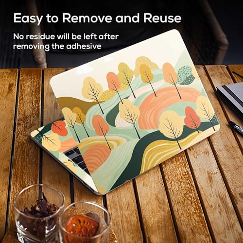 Image of Galaxsia Floral D9 Full Body Vinyl Laptop Skin /Sticker /Cover Upto 15.6 Inches Laptops Laminated-Removable-HD Quality Compatible for Hp-Dell-Sony-Lenovo-Asus etc.(15x10 Inches)