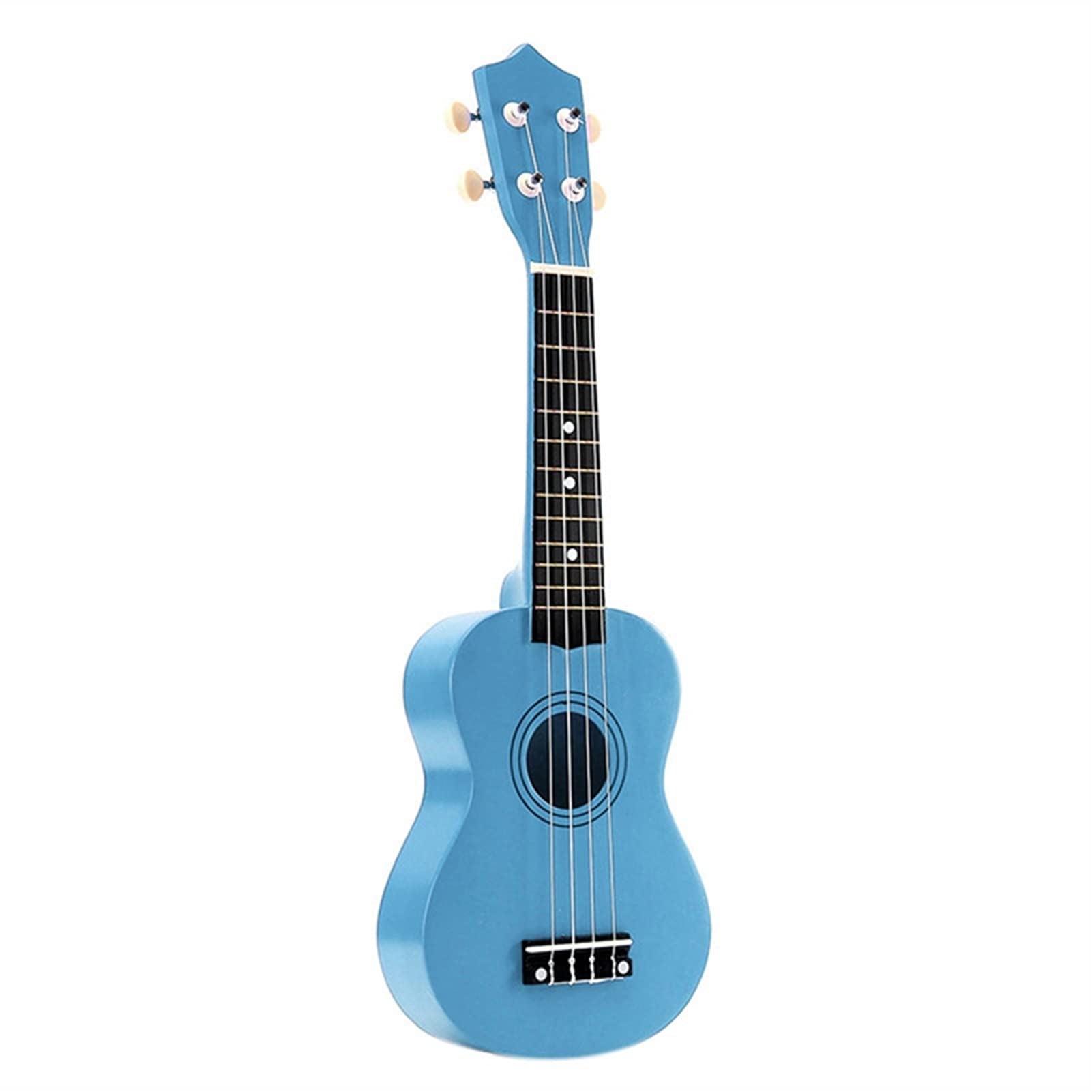 Ukulele koncertowe Początkujący Ukulele Pakiet 2 21- calowy Sopran Ukulele 4 String Hawaiian Guitar Ukulele +String+Beginner' s Choice Gift- Black And Light Blue