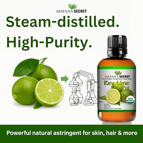 Aceite esencial orgánico de lima clave Mayan's Secret 1oz miniatura 4