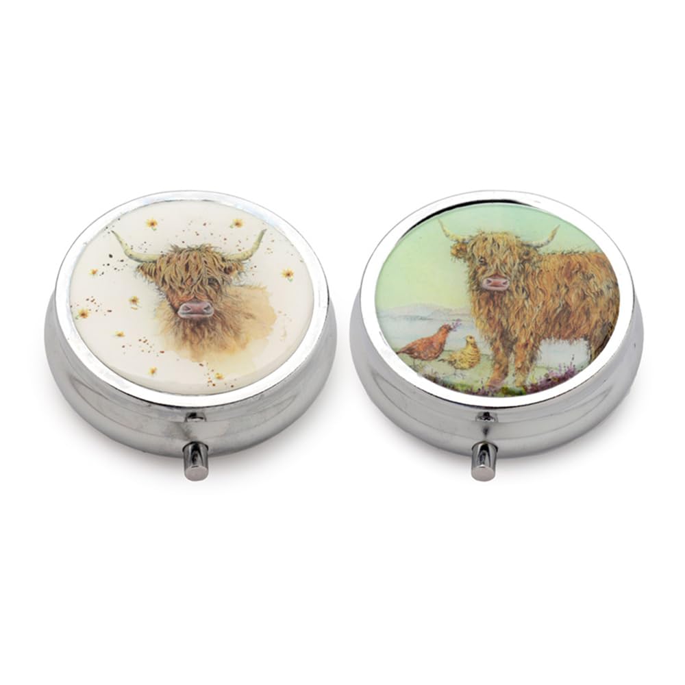 That's Crackers! Highland Coo Cow Pill Box | Single | Mini Gift | Cracker Filler