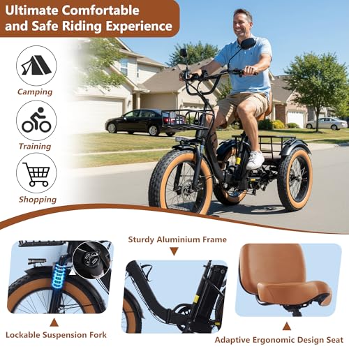 Electric Tricycle for Adult Folding etrike Adult Electric 3