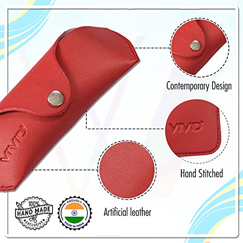 Image of VIVID Unisex Specs Snap Button Eyewear Dabbi Faux Leather Soft Case Cover