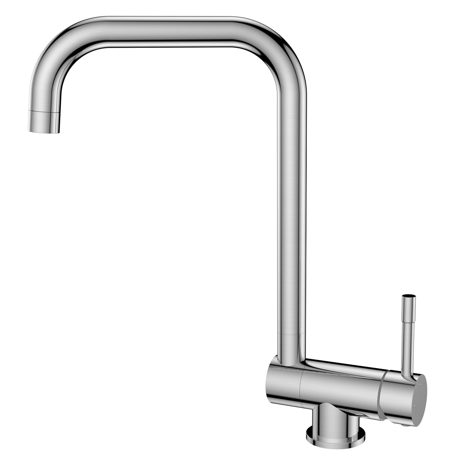 YEAUPE PRO Robinet de cuisine pliable pour fenêtre avant - Robinet pivotant à 360° - Robinet d'évier pliable à 180° en acier inoxydable 304 - Mitigeur avec 2 types de jet - Design démarrage à froid