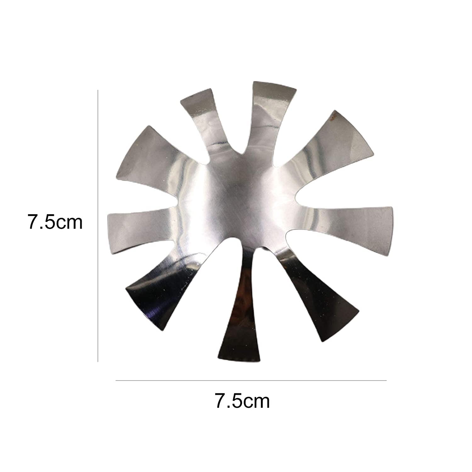 Generico French Manicure Template Nail Cutter Plate French Manicure Nail Art Making Modulo in Acciaio Inox Acrilico Clipper Plate per Le Donne ArgentoMolto Bello e Pratico.