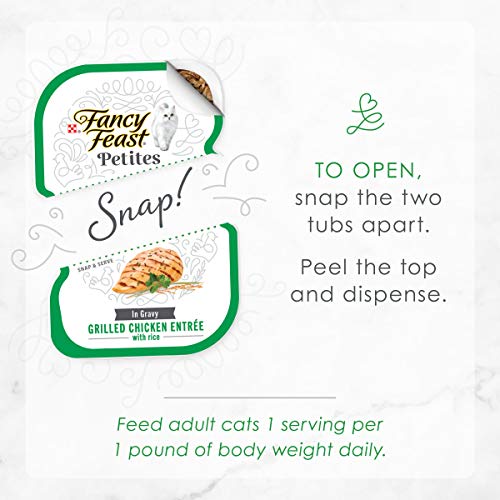 Fancy Feast Purina Petites Grilled Chicken Entrée with Rice in Gravy Gourmet Wet Cat Food - 2.8 oz. Tubs,(Pack of 24) - image 9