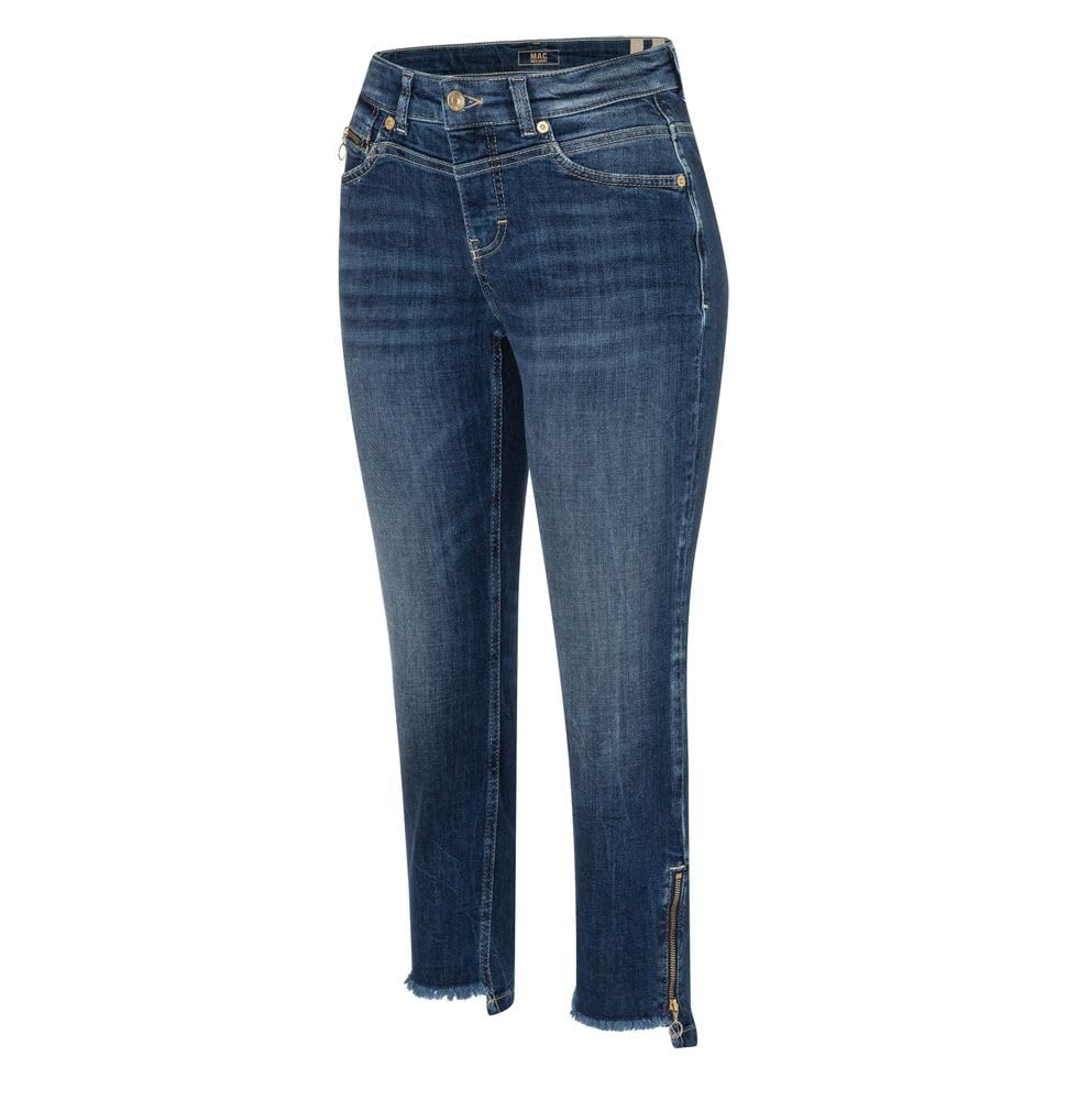 Mac - Damen 5-Pocket Jeans, Rich Slim (5755-90-0389L), Größe:W40, Länge:L28, Farbe:Dark blu net wash (D671)