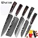 Produktbild Ergonomischer Werkzeughalte Messer-7CR17 High Carbon Edelstahl japanische Serie Damaskus Laser Muster Koch 8-in Küchenmesser (Color : 5 pcs value set)