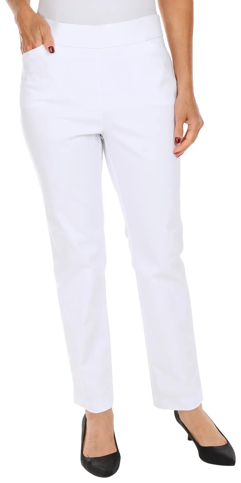 Coral Bay Womens 31 Solid Slimming Pants