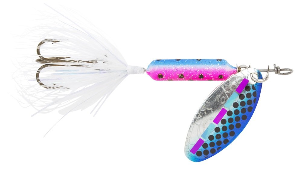 YAKIMA BAIT Wordens Original Rooster Tail Spinner Lure, Tinsel Rainbow Fry, 1/6-Ounce