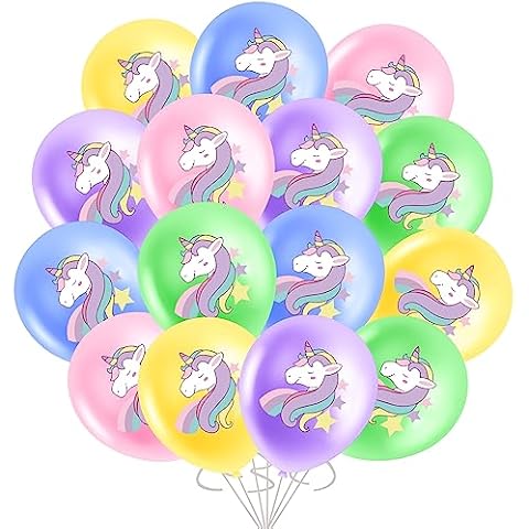 30PCS Unicorn Balloons Kids Birthday Set Cover