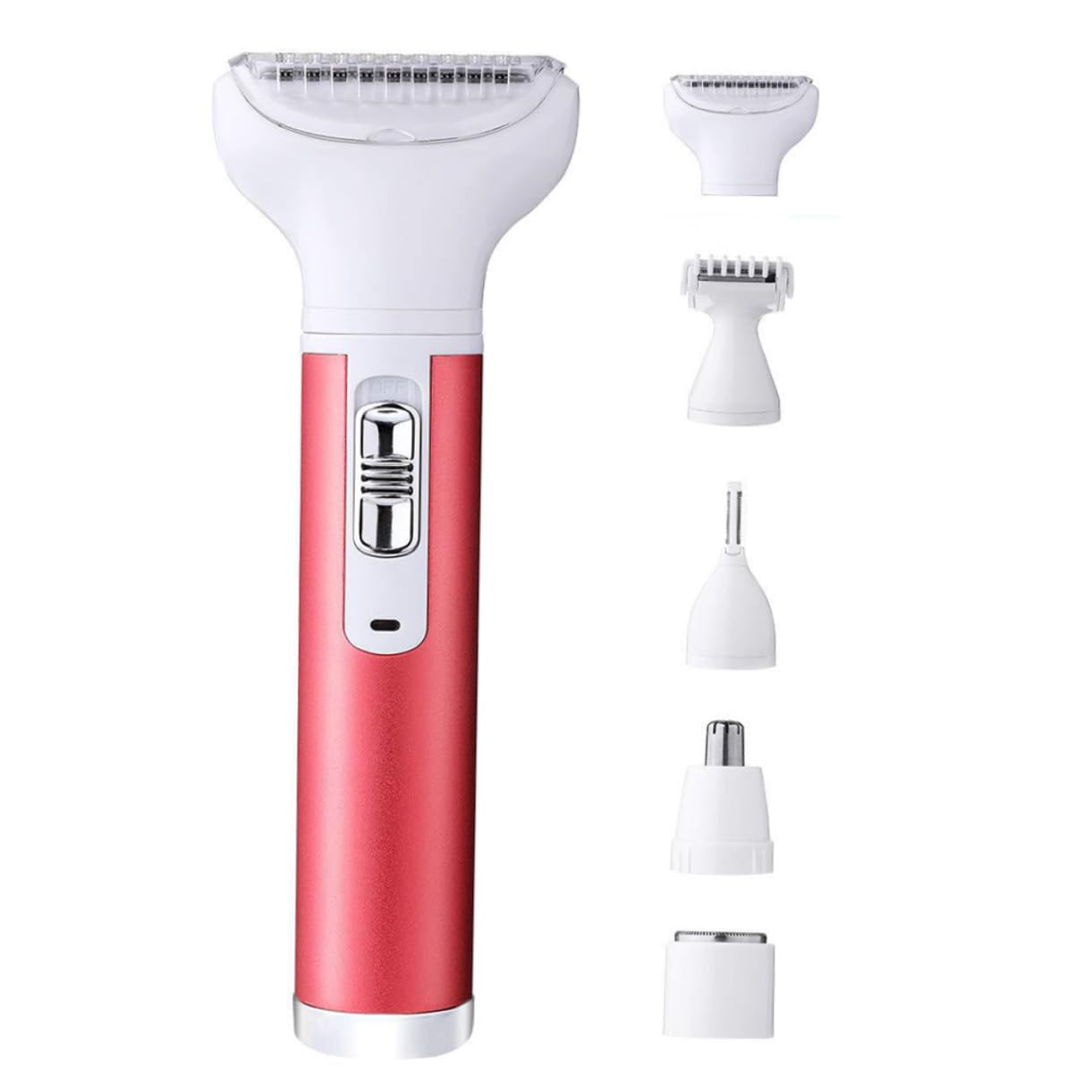 IWOWHERO Ladies Shaver Set 5 Functions Hair Trimmer Body Hair Trimmer Eyebrow Shaver Made of Skin-Friendly Material Charge