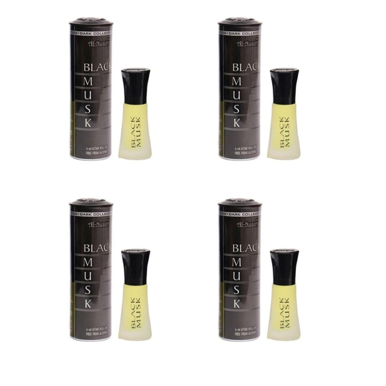 Black Musk Attar Pure Blend Perfume Oil, Woody Musk Essence, Long Lasting, Unisex Luxury Attar for Daily Wear, 6ml, pack of 4-image-23