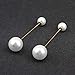 ASHMITA 6 Pairs Faux Pearl Brooch for Women Sweater Shawl Clip All-Match Clothes Pins