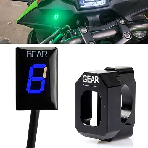 Indicador digital de engranajes LED de 1-6 velocidades, medidor de pantalla impermeable para ER6N Z1000 SX Ninja 400 650 Z800 Z750 Versys 650 Z650