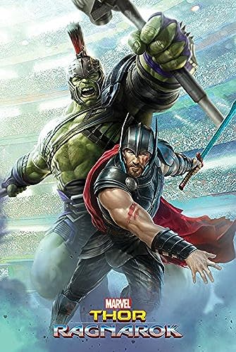 Pyramid International – Póster de Hulk, Thor Ragnarok Póster, plástico/Vidrio, Multicolor, 61 x 91,5 x 1,3 cm