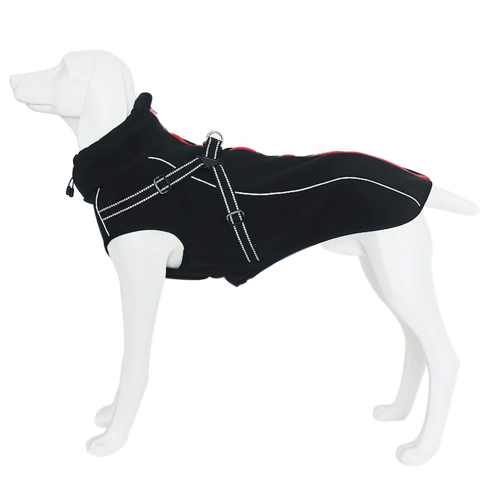 EXPAWLORER Hundemantel Aus Polar-Fleece – Winterjacke Mit D-Ring, Verstellbar, Winddicht, Für Alle Größen