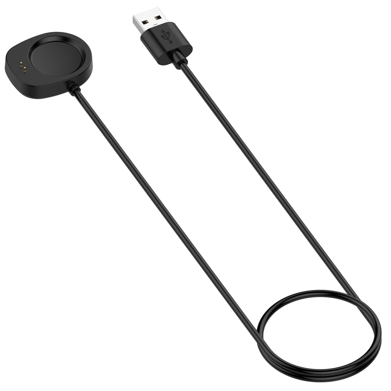 MEMELOKA Charger Compatible with Amazfit Active 3 Premium/Active MAX/T-Rex Ultra 2/Balance 2/Balance/T-Rex 3/T-Rex 3 Pro, 100CM USB Magnetic Charging Cable - Black