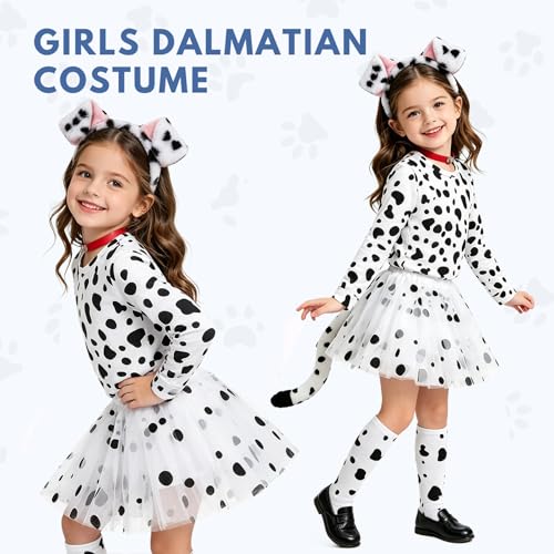 Disfraz de dálmata para perro 6 piezas set completo miniatura 4