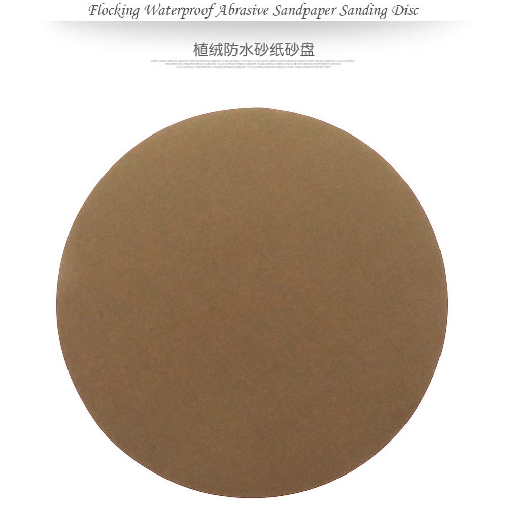 10Pcs 8 Inch Flocado Impermeable Disco de lija abrasivo lijado Autoadhesivo Húmedo y seco para lijar Pulir