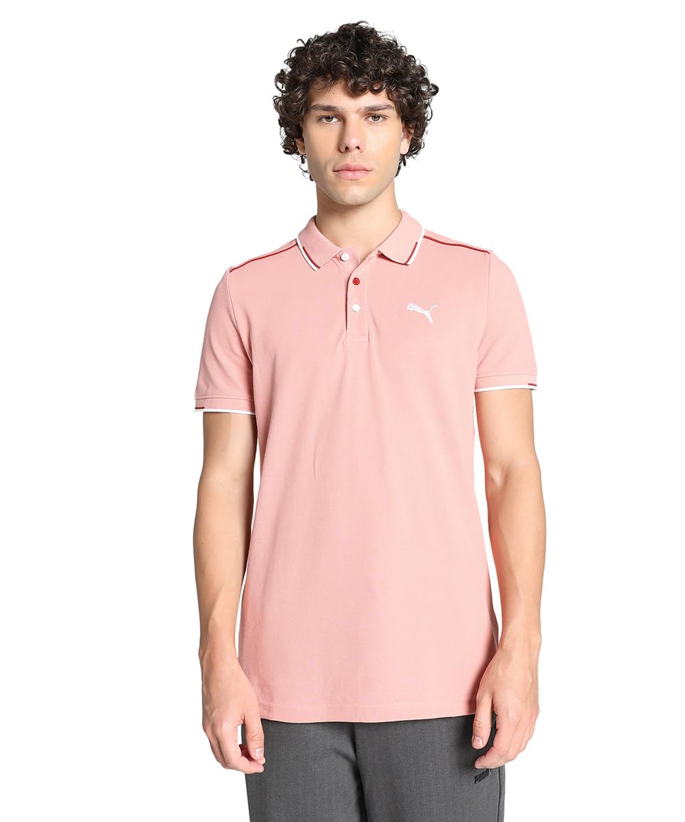 puma Mens Slim Cotton Contrast Tipping Polo-picture-38