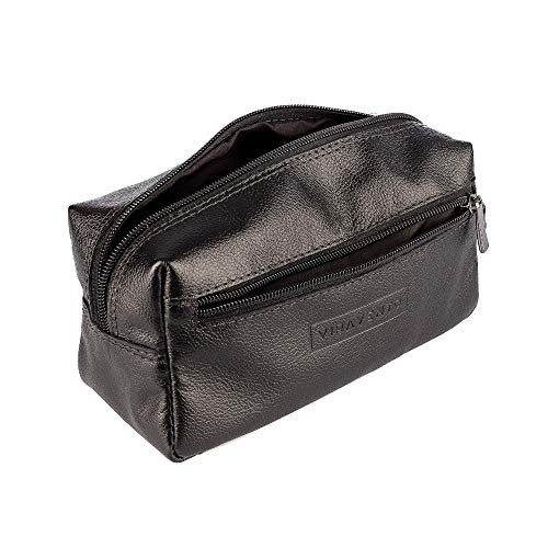 Necessaire masculina em couro Daily - Preta