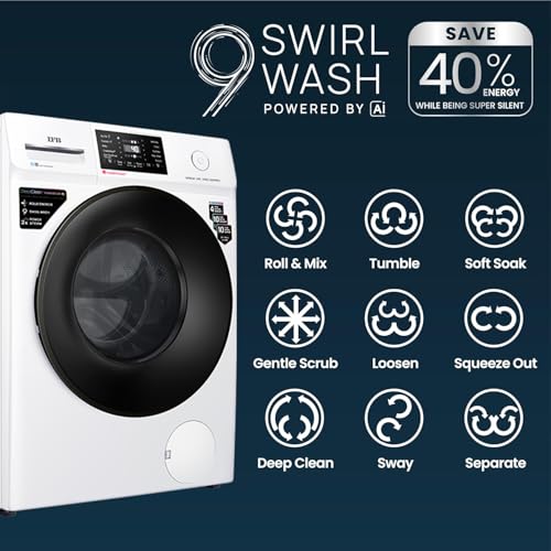 Image of IFB 7 Kg 5 Star, DeepClean Technology, AI Powered, WiFi, Fully Automatic Front Load Washing Machine (SERENA VXN 7012 CMS, PowerSteam, 9 Swirl, Steam Refresh, Inbuilt Heater, Eco Inverter, White)