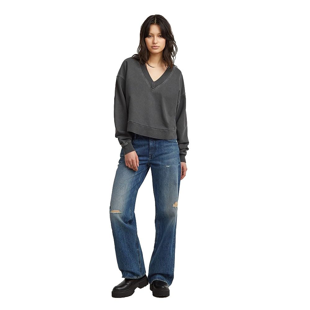 G-Star Washed Loose V Sw Wmn Sudadera Mujer