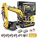 Produktbild Mould King Technik Bagger, High-Tech Ferngesteuert Motorisierter Raupenbagger Modell, Motorisierter LKW-Modell Klemmbausteine Bauset