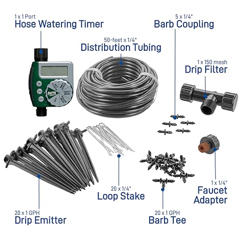 Kit d'irrigation goutte à goutte Orbit 91945 pour stopper le gaspillage d'eau