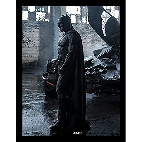 Batman v Superman 'Batman Affiche encadrée, Multicolore, 30 x 40 cm