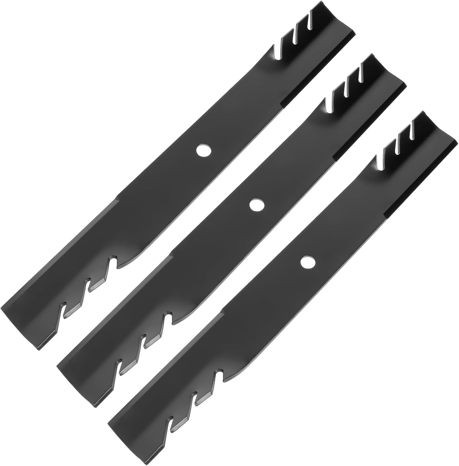 103-0301 Mower Mulching Blades for 60" Deck Compatible with Exmark Lazer Z AS XP XS Turf Ranger Bad Boy Toro, Replaces 103-2530 1-633483 1-613112 602771 96-319 30227-60, 3 Pack