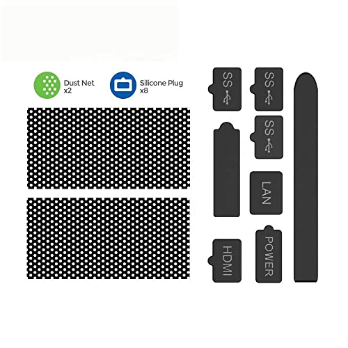 Image of TCOS TECH Dust Proof Kit For Xbox Series X Dust Plugs Dust Filter Kit Compatible with Xbox Series X Console