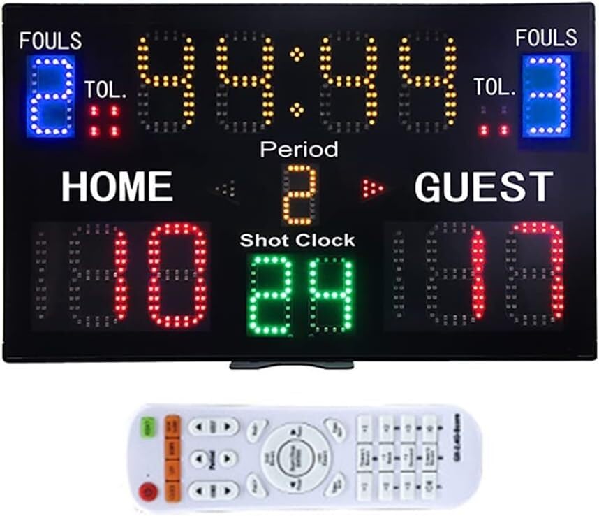 Marcador electrónico multifuncional para baloncesto de interior miniatura 1