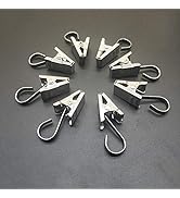 Coideal Lot De 100 Pinces à Rideau Avec Crochets - En Métal - Pour Rideau De Douche, Photos, Décoration De Fête - Noir