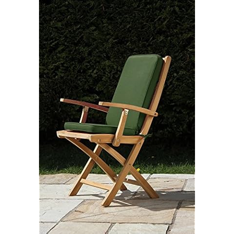 Sustainable Furniture Folding Pad Back Showerproof Cushion - Green - CHAIR NOT INCLUDED Cover