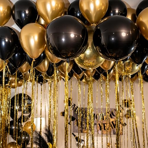Chitidr Black Gold Party Decoration Kit Birthday Decorations - image 7