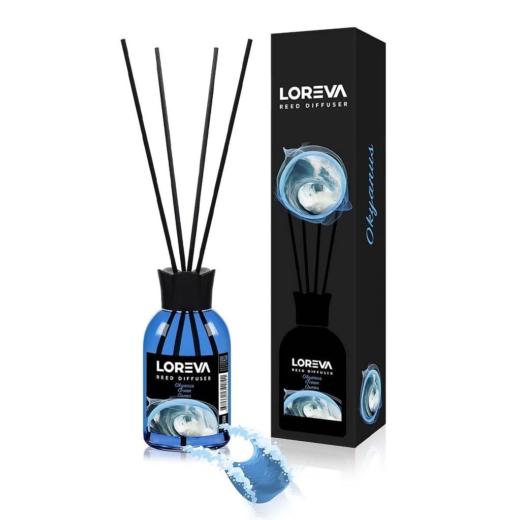 Loreva Reed Diffuser Ocean Fragrance Room Freshener 110ml